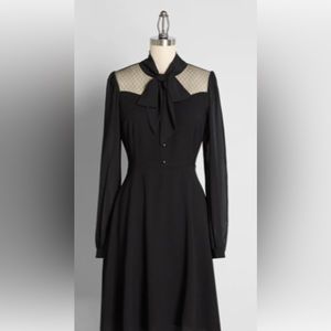 NWT Black dress with neck toe and lace